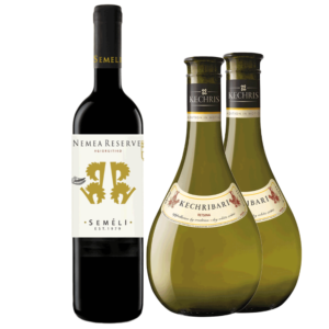 יינות יווניים יין לבן קכריארי ויין אדום סמלי