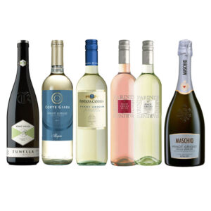 שישייה של יין לבן פינו גריג'יו