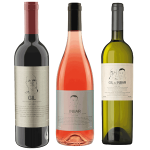 שלישיית יינות אדום לבן ורוזה לזכר של גיל וענבר בויום