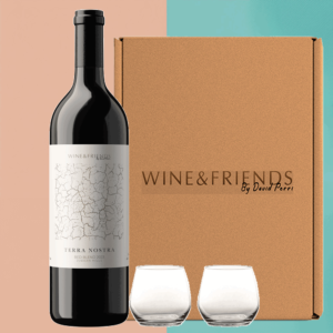 מארז-יין-אדום-וכוסות-ללא-רגל