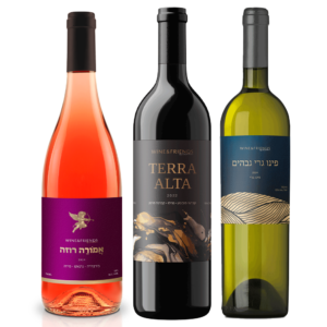 טריו-יינות פרימיום-אדום-לבן-ורוזה