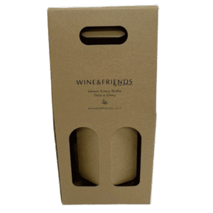 מארז קרטון לשני בקבוקי יין | אריזת מתנה ליין בישראל